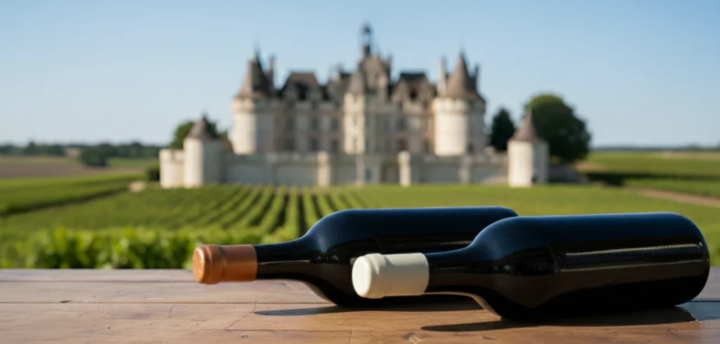 chateau bouteilles cirées